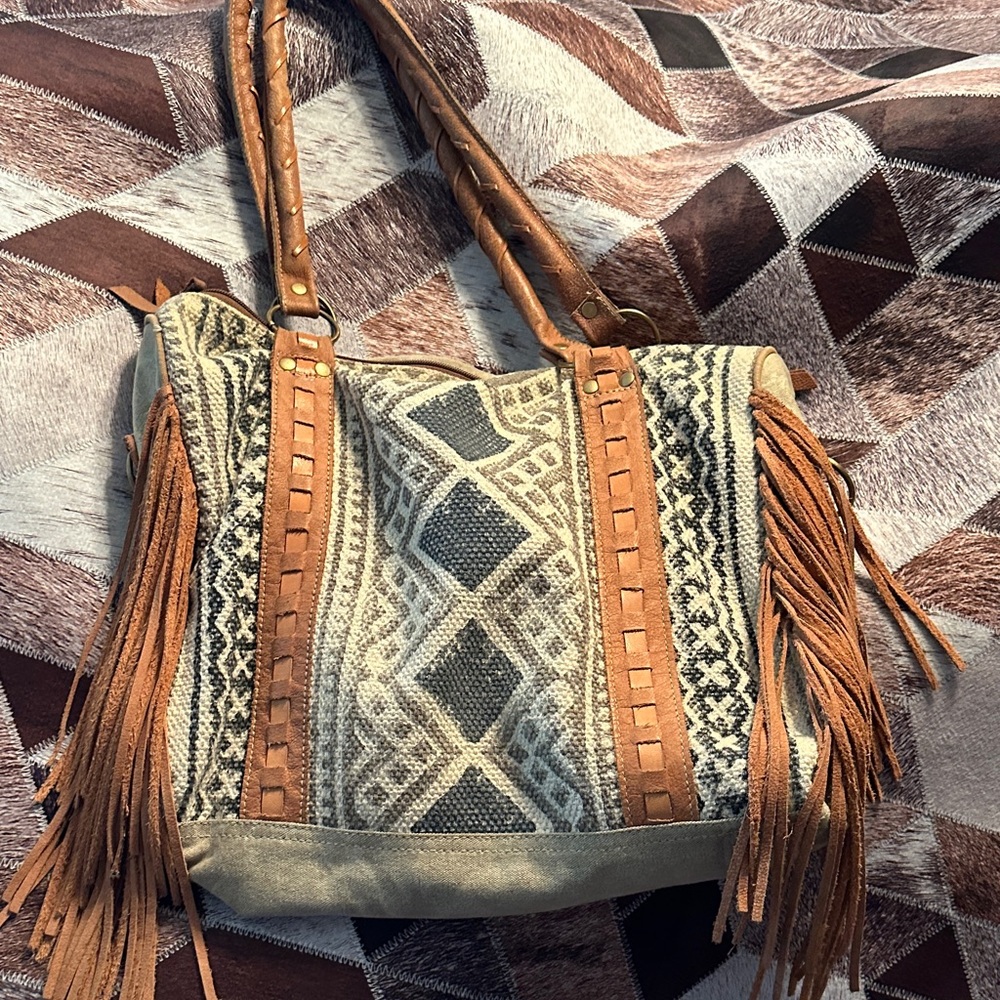 Bohemian Fringe Tote Bag